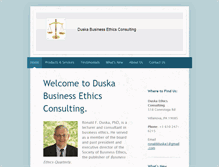 Tablet Screenshot of businessethicszone.com